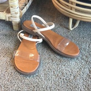 Steve Madden Ariaa with Clear Strap 7 1/2